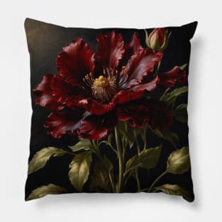 Metallic Flower Pillow