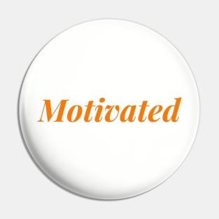 motivated design (orange) Pin