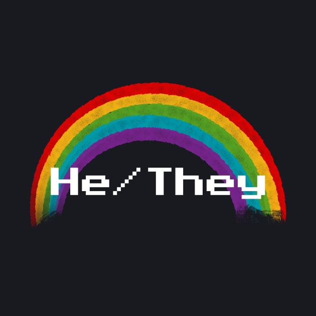 Rainbow Pronouns - He/They by FindChaos