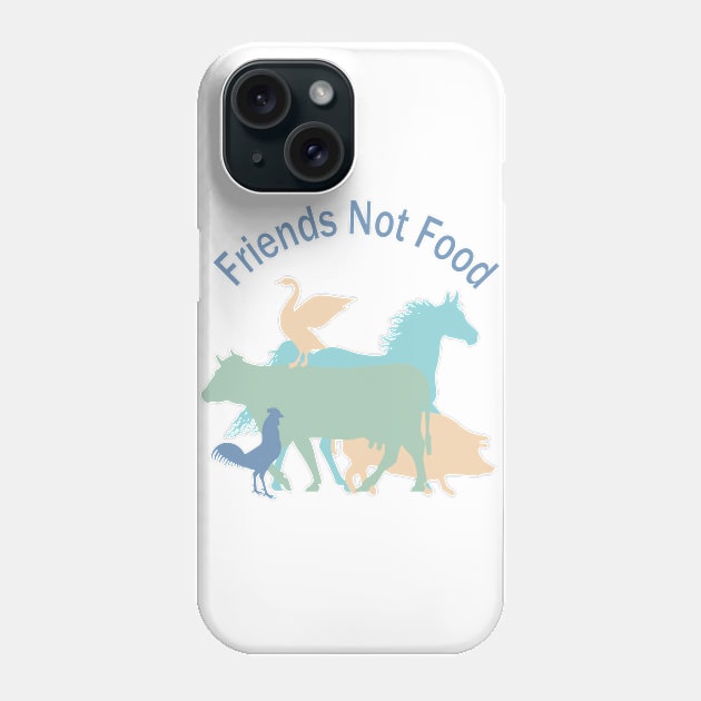 Friends Not Food Phone Case by hardcore repertoire