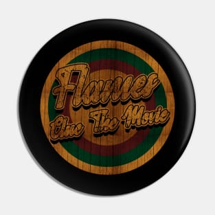 Circle Retro Flames Clue The Movie Pin