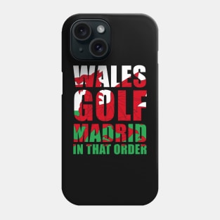 wales golf madrid Phone Case