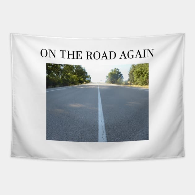 ON THE ROAD AGAIN Tapestry by jcnenm