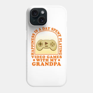 Happiness Is A Day Spent Funny Gaming Grandchildren Phone Case