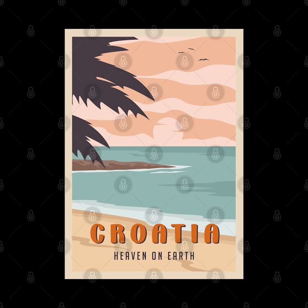 Croatia travel destination poster by NeedsFulfilled