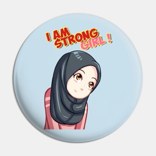 I Am Strong Girl ! Pin
