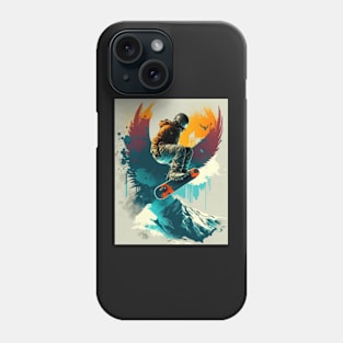 Eat Sleep Snowboarding & Repeat Design Phone Case