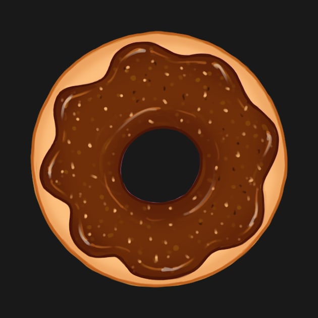 Shiny Chocolate Donut by MidaDesigns1