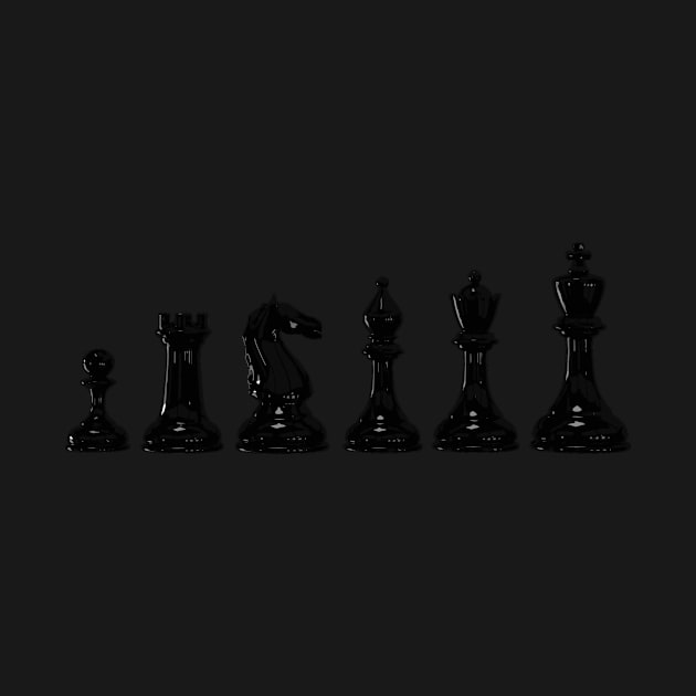 Black Chess Pieces by PH-Design