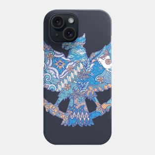 batik indonesia in garuda silhouette Phone Case