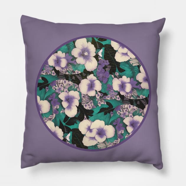 Hawaiian Violet Pillow by Nina May Design Studio