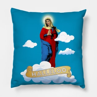 halleloo !  shangela and virgin mary Pillow