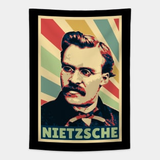 Friedrich Nietzsche Vintage Colors Tapestry