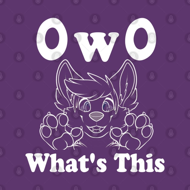 OwO Whats this cute fursuit furry dog saying by Surfer Dave Designs