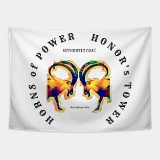 Horns of Power, Honor's Tower - fighting psychedelic Goats Tapestry