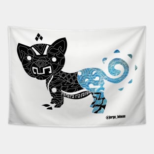 blue king mexican tiger ecopop Tapestry