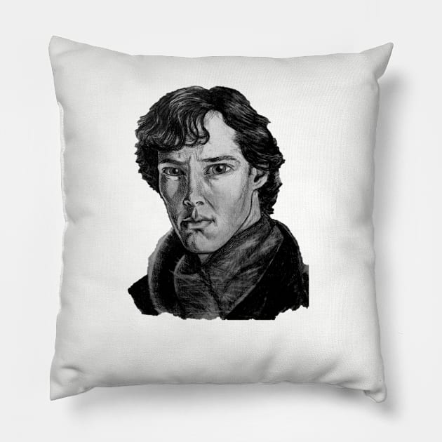 Sherlock Pillow by SkyeElizabeth