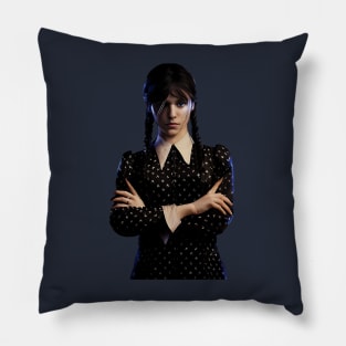 Wednesday Addams Portrait Pillow