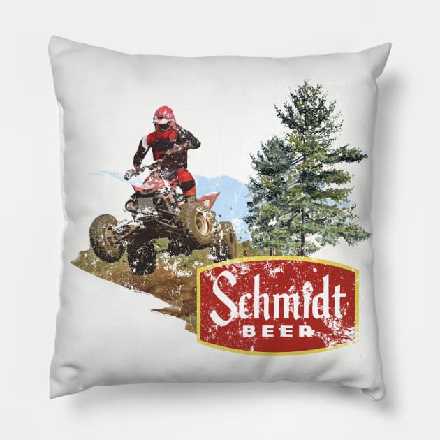 ATV Schmidt Beer Pillow by retrorockit