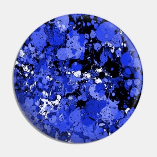 Paint Splatter Blue Pin