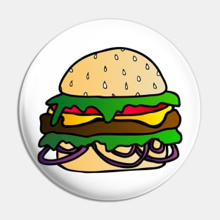 Cheeseburger Love Pin
