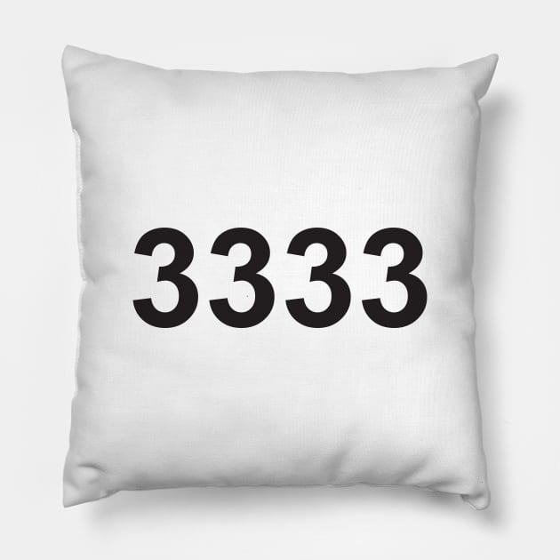 Angel number 3333 Pillow by lawofattraction1111