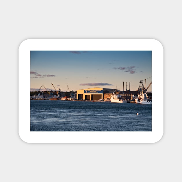 Portsmouth Naval Shipyard, Maine Magnet by RichardGibb