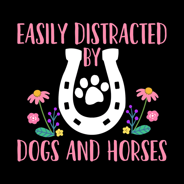 Dogs and Horses Dog Lover Horse Lover by CreativeGiftShop