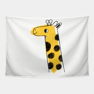 Happy cartoon giraffe Tapestry