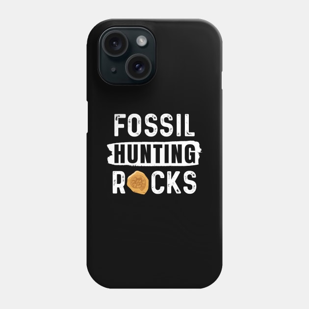 Fossil Hunting Rocks Phone Case by maxcode