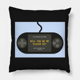 Will You Be My Player #2? - Valentines Day Card Pillow