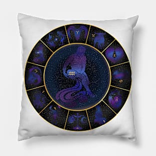 Aquarius: The waterbearer Pillow