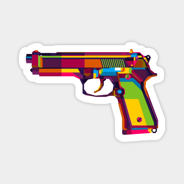 Classic Handgun Magnet by wpaprint