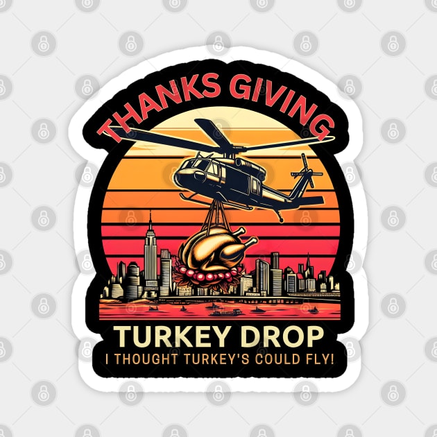 Thanks giving turkey drop Magnet by Just-One-Designer 