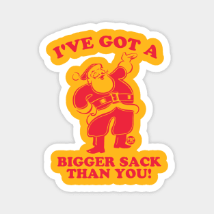 SANTA BIGGER SACK Magnet