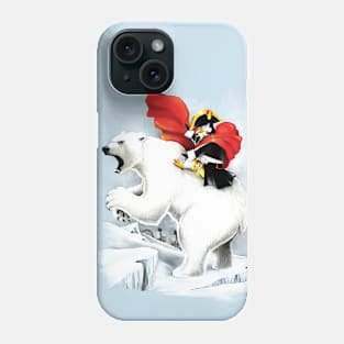 Penguin crossing the North Pole Phone Case