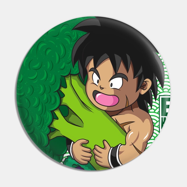 Broly Eat Healthy Live Well Pin by KaboomArtz