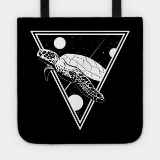 Space Turtle White Tote