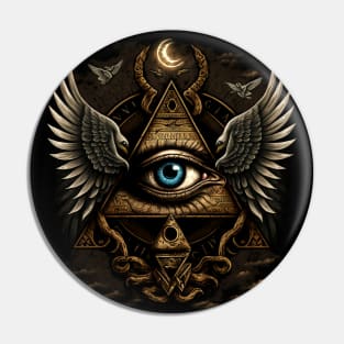 illuminati-inspired, eye Pin