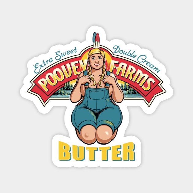 Poovey Farms Butter Magnet by Leon