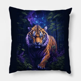 King Tiger in the forest Pillow