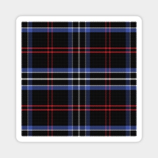 Blue and black pattern Scottish tartan Magnet