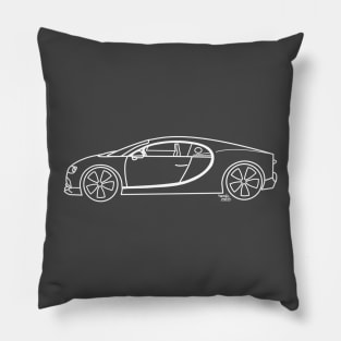 Bugatti Chiron hypercar Pillow