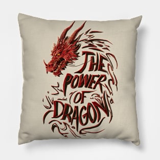 RED FIERY DRAGON Pillow