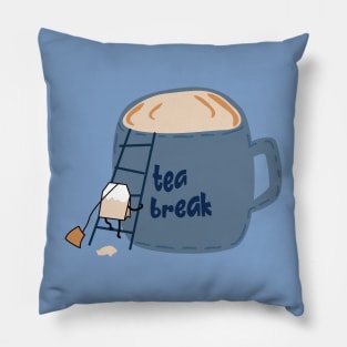 Teabag needs a break Pillow