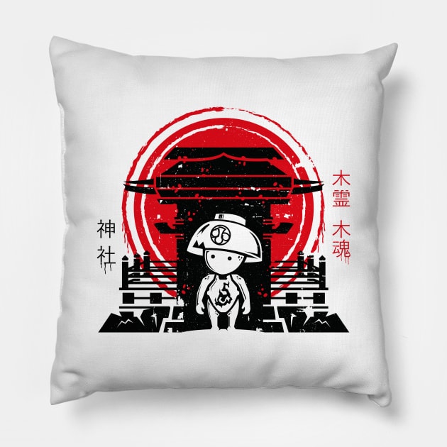 Kodama Japan Pillow by logozaste