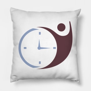 Time Care Logo Template Design Vector. Design Concept, Creative Symbol, Icon. Time travel logo illustration clock vector design. Pillow