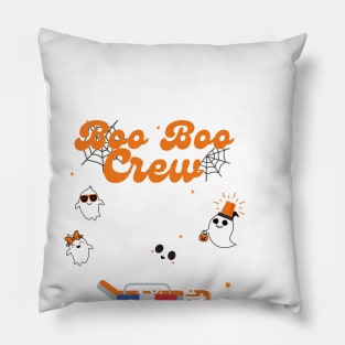 Wee Woo Wee Woo Boo Boo Crew Funny Halloween Pillow