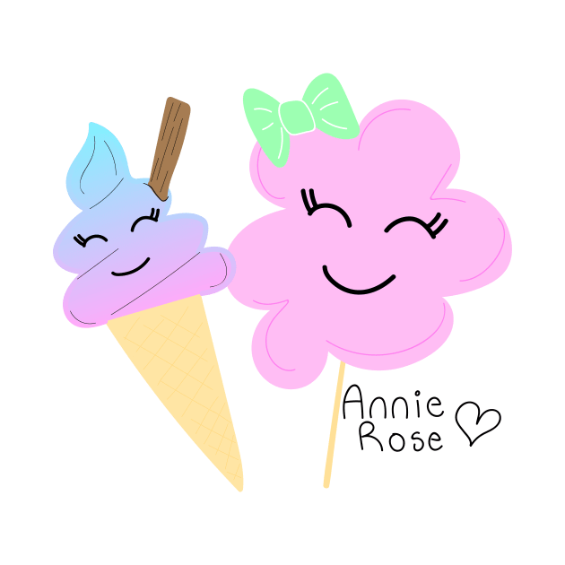 Ice cream and cotton candy by AnnieRose