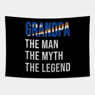 Grand Father Marshallese Grandpa The Man The Myth The Legend - Gift for Marshallese Dad With Roots From  Marshall Island Tapestry